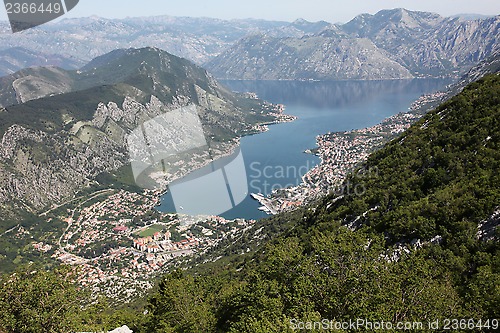 Image of Bay of Kotor  and Historic town of Kotor, Montenegro