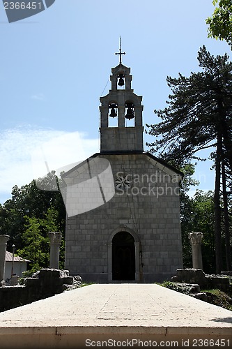 Image of Orthodox court church in Cetinje, Montenegro