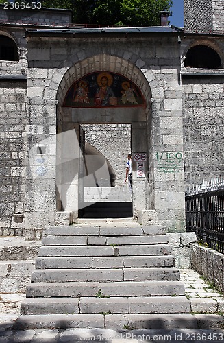 Image of Orthodox monastery in Cetinje, Montenegro