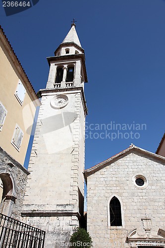 Image of Church of the Saint John the Baptist, catholic church in Budva, Montenegro