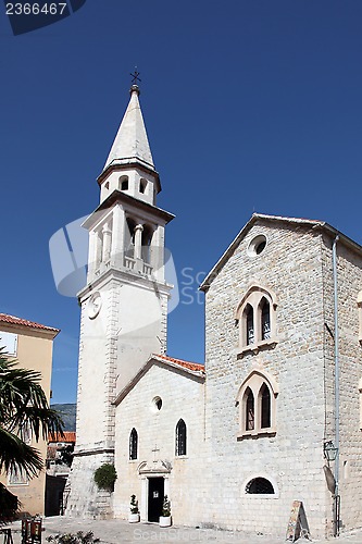 Image of Church of the Saint John the Baptist, catholic church in Budva, Montenegro