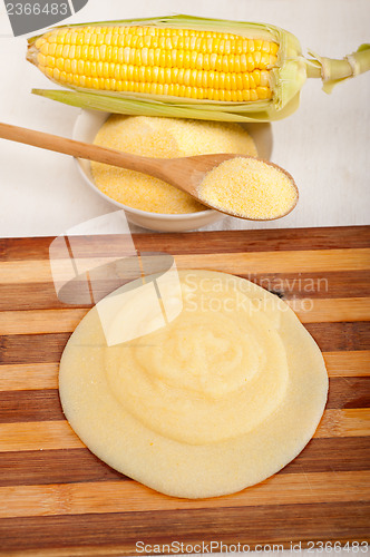 Image of polenta corn maize flour cream