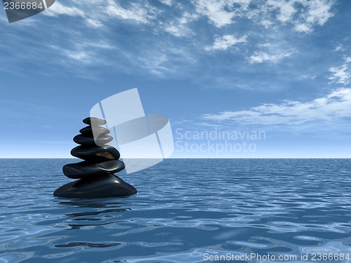 Image of pebbles tower