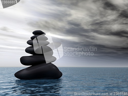Image of pebbles tower