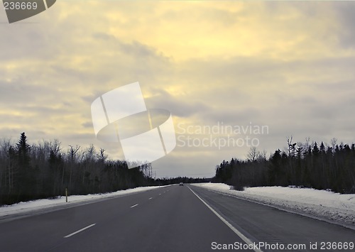 Image of Grey Day on the Highway