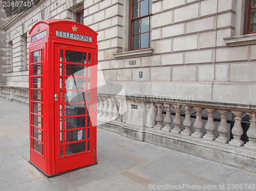 Image of London telephone box