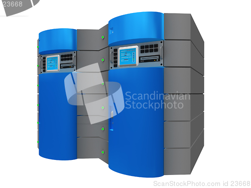 Image of Blue 3d server