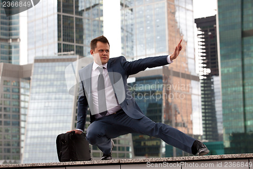 Image of businessman defends