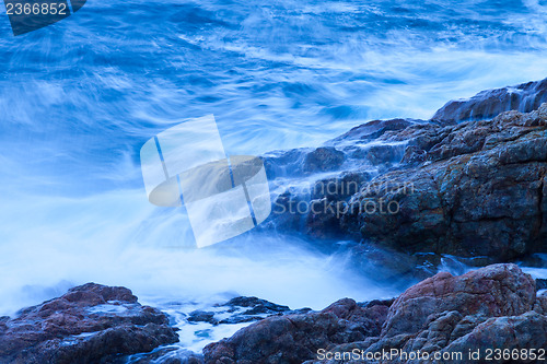 Image of blue waves