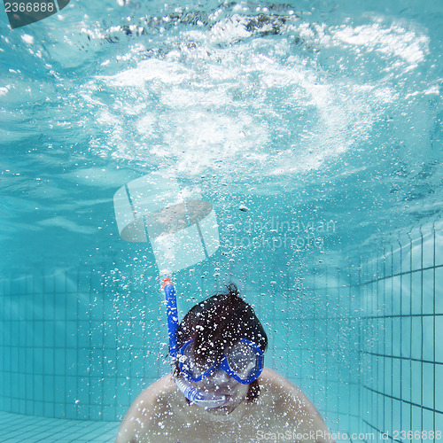 Image of Exhaling underwater