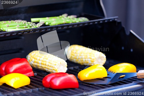 Image of grilling vegetables