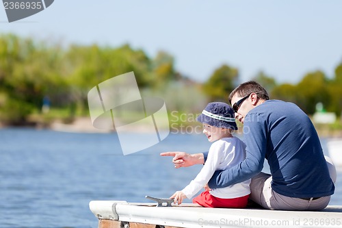 Image of family at the dock