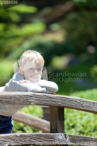 Image of boy at the bridge