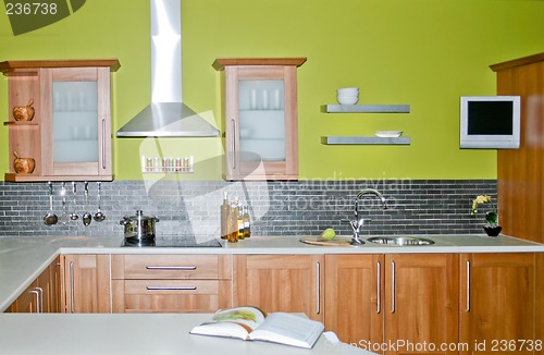 Image of Wooden kitchen