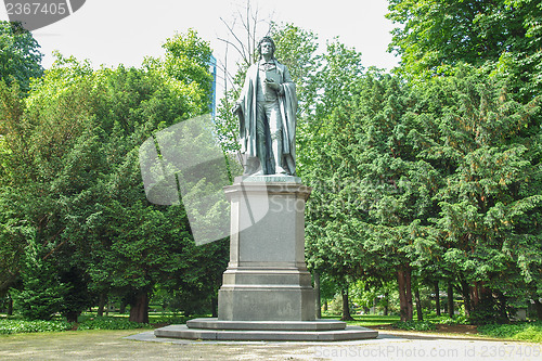 Image of Schiller statue in Frankfurt