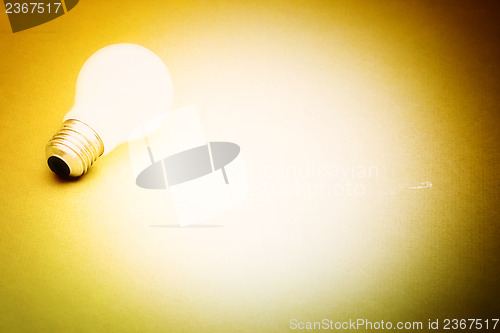 Image of Background with lit lightbulb