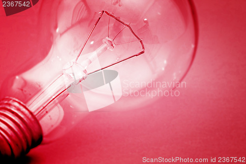 Image of Background with lit lightbulb