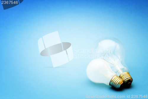 Image of Background with lit lightbulb