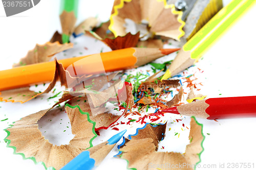 Image of Pencils and sharpener