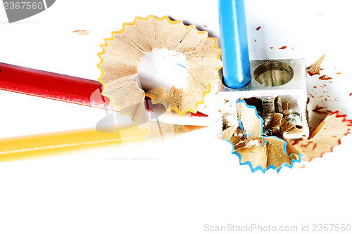 Image of Pencils and sharpener
