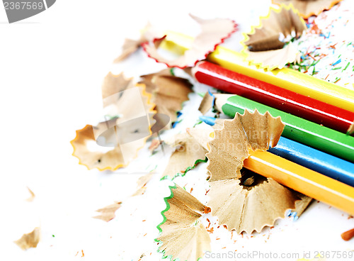 Image of Pencils and wood shavings