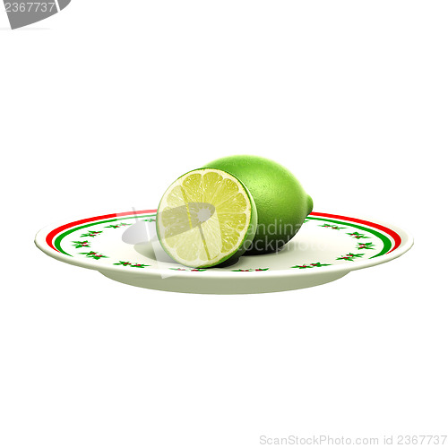 Image of Limes on the Plate