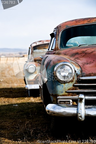 Image of vintage cars vertical version