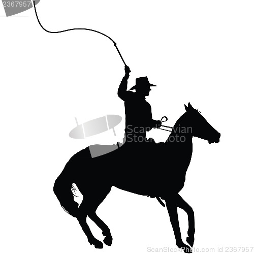 Image of Horseman with Whip