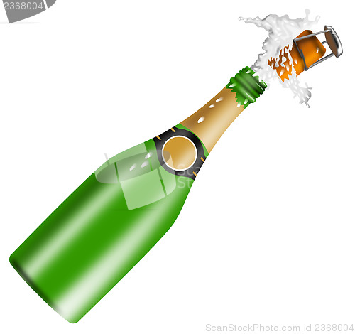 Image of Champagne Bottle Open Lid