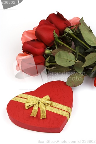 Image of Rose With Gift Box