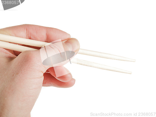 Image of Eating with chopsticks