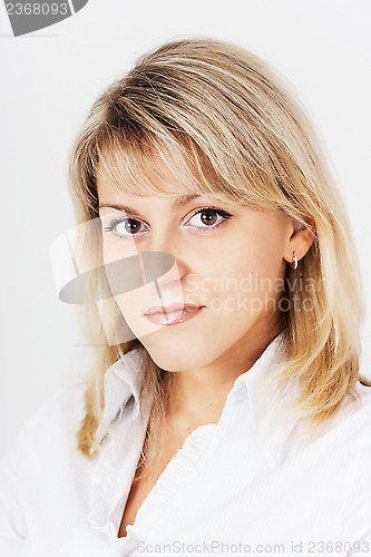 Image of portrait of blonde girl