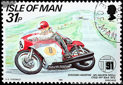 Image of Motorcycle Race Stamp #3