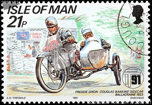 Image of Motorcycle Race Stamp #4