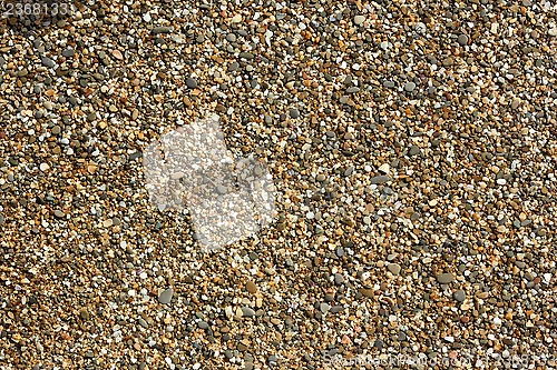 Image of Small stones and pebble beach close up