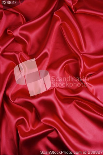 Image of Red Satin Fabric