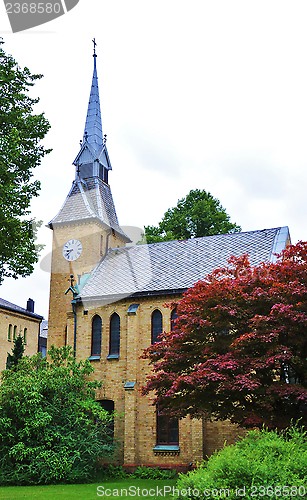 Image of A small brick church