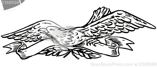 Image of Bald Eagle Scroll Ribbon