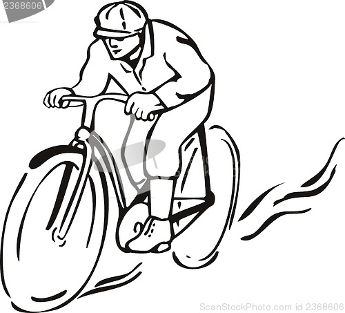 Image of Bicycle Riding Retro Style