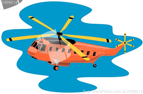 Image of Helicopter Chopper Retro