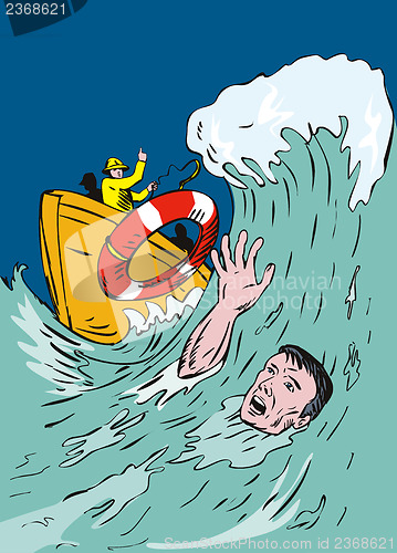 Image of Man Drowning