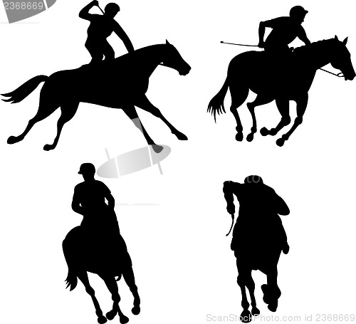Image of Equestrian Show Silhouette