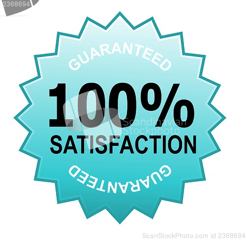 Image of 100% Satisfaction Guaranteed Aqua Blue