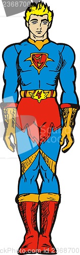 Image of Super Hero Standing Retro