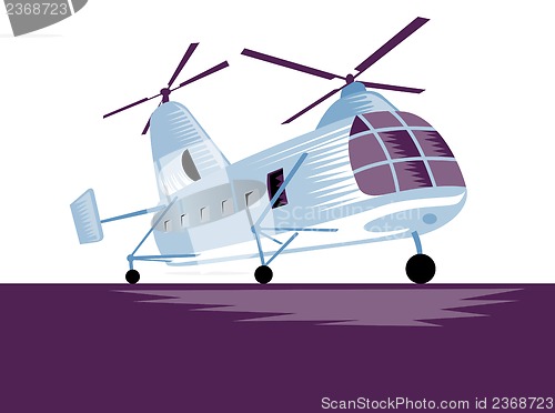 Image of Helicopter Chopper Retro