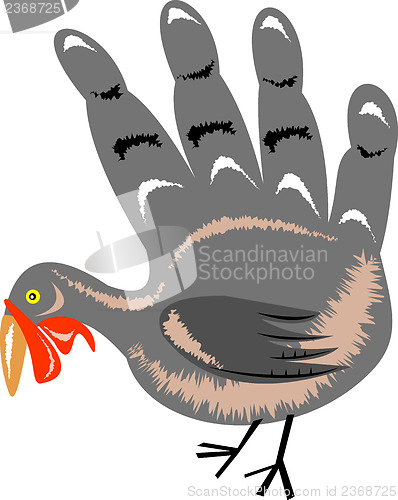 Image of Turkey Hand Retro