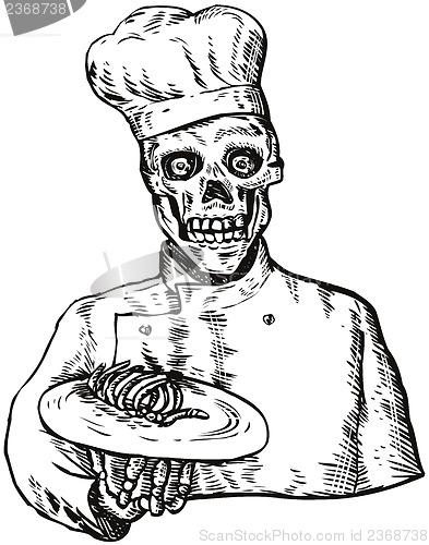 Image of Skeleton Chef Cook