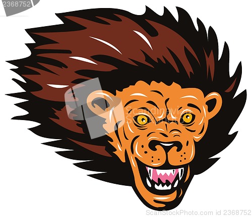 Image of Lion Big Cat Head