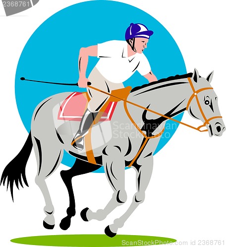 Image of Equestrian Show Jumping Retro