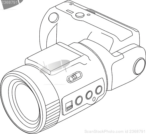 Image of Camera Line Drawing